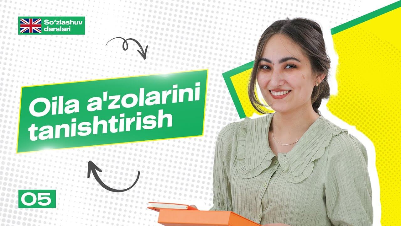  5-Dars: Oila azolarini tanishtirish (Introducing Family Members)